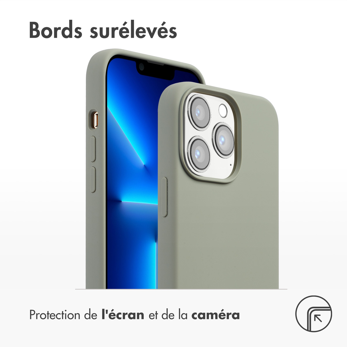 Accezz Liquid Silicone Backcover met MagSafe Apple iPhone 13 Pro - Cooper Green - Afbeelding 6