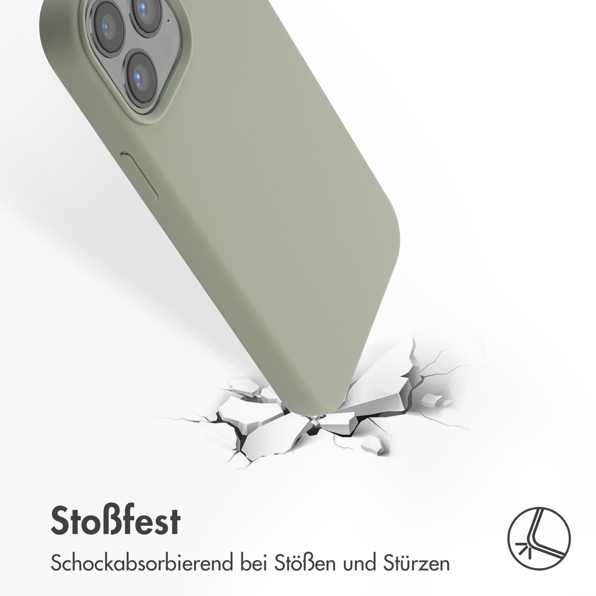 Accezz Liquid Silicone Backcover met MagSafe Apple iPhone 13 Pro Max - Cooper Green - Afbeelding 9