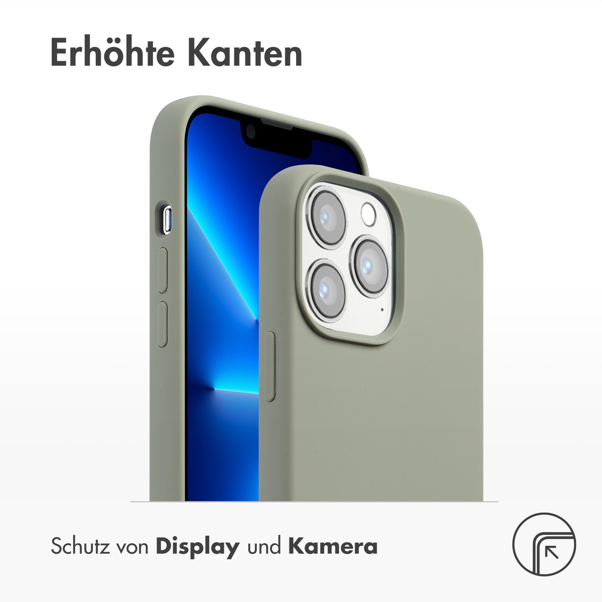 Accezz Liquid Silicone Backcover met MagSafe Apple iPhone 13 Pro Max - Cooper Green - Afbeelding 8