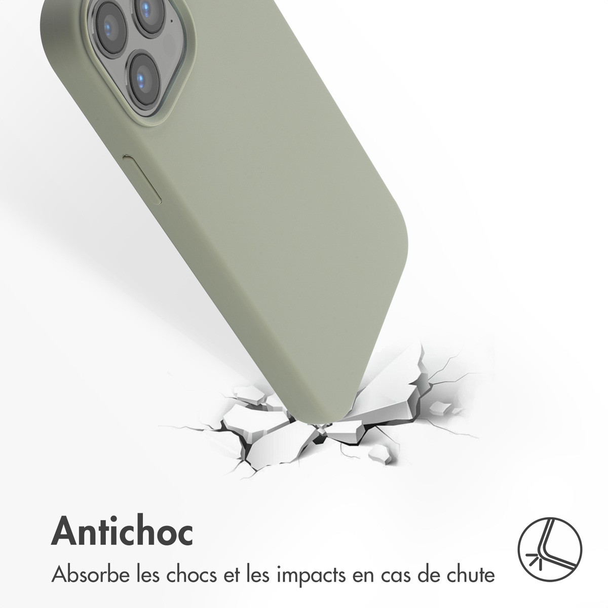 Accezz Liquid Silicone Backcover met MagSafe Apple iPhone 13 Pro Max - Cooper Green - Afbeelding 5