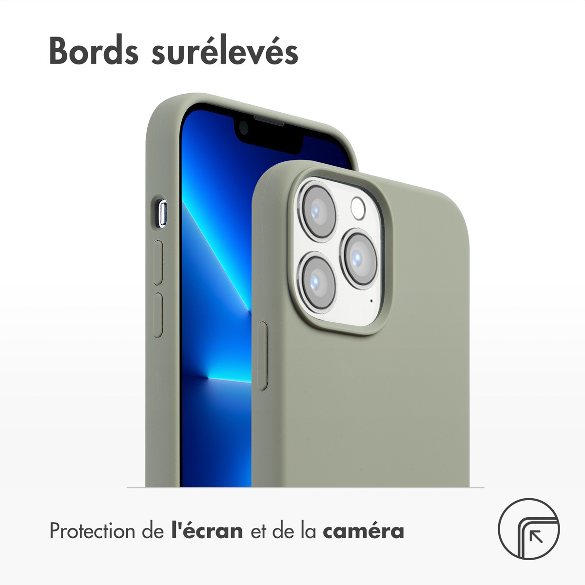 Accezz Liquid Silicone Backcover met MagSafe Apple iPhone 13 Pro Max - Cooper Green - Afbeelding 6