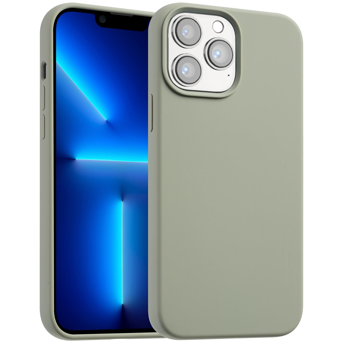 Accezz Liquid Silicone Backcover met MagSafe Apple iPhone 13 Pro Max – Cooper Green