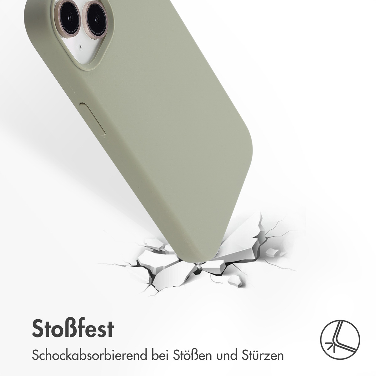 Accezz Liquid Silicone Backcover met MagSafe Apple iPhone 13 Mini - Cooper Green - Afbeelding 8