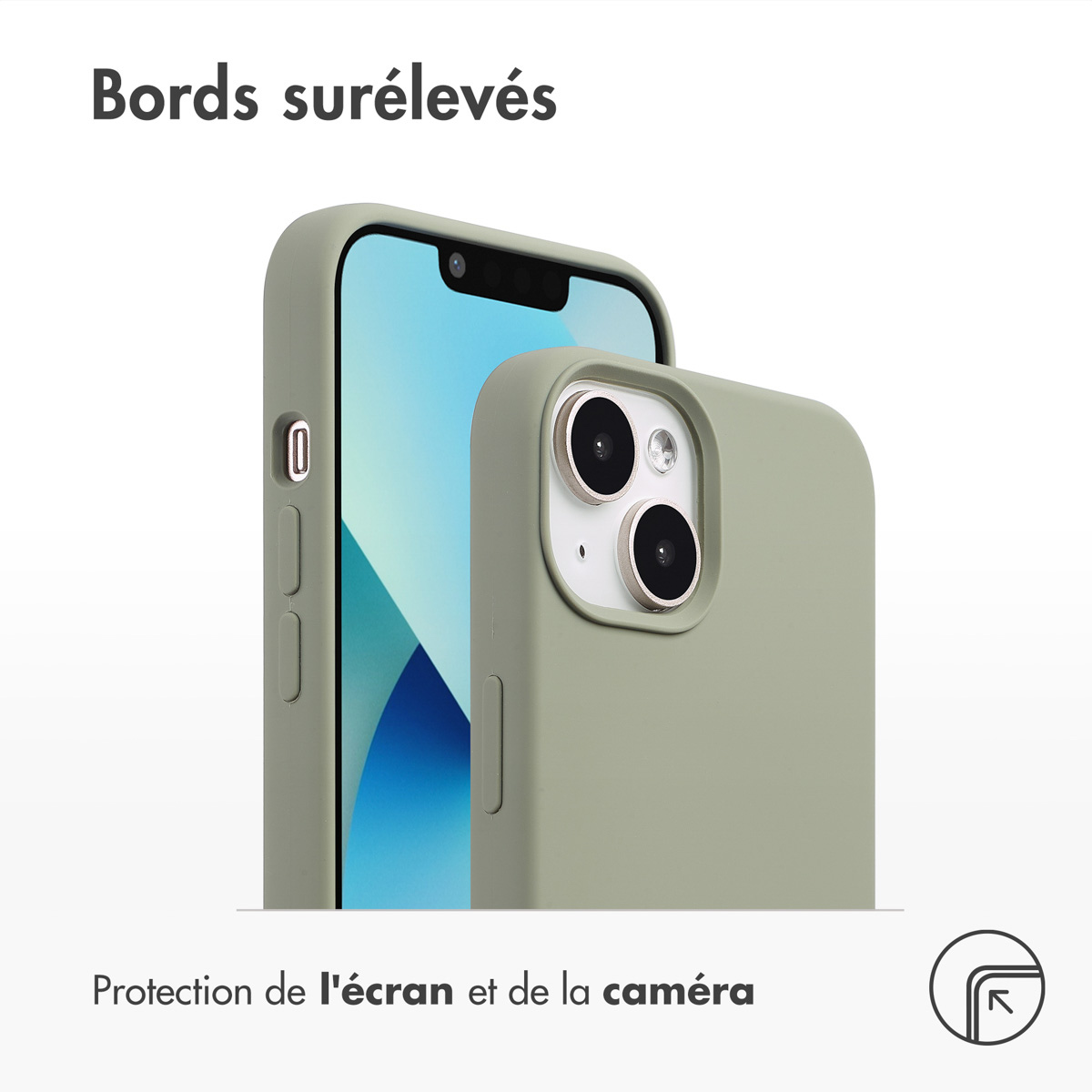 Accezz Liquid Silicone Backcover met MagSafe Apple iPhone 13 Mini - Cooper Green - Afbeelding 5