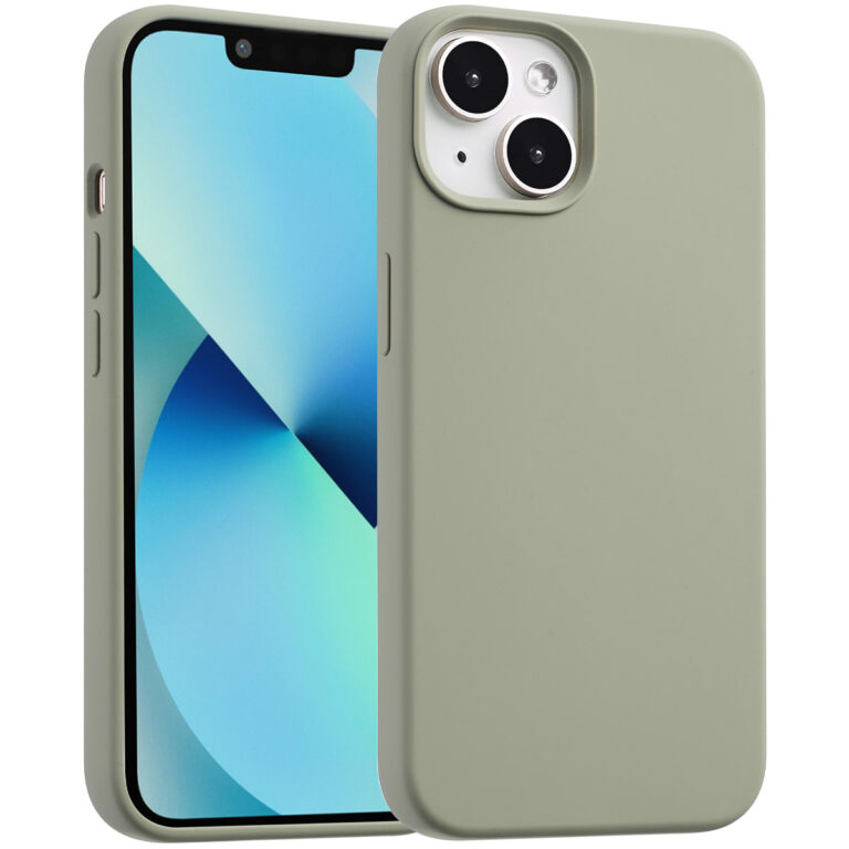 Accezz Liquid Silicone Backcover met MagSafe Apple iPhone 13 Mini - Cooper Green - Afbeelding 10