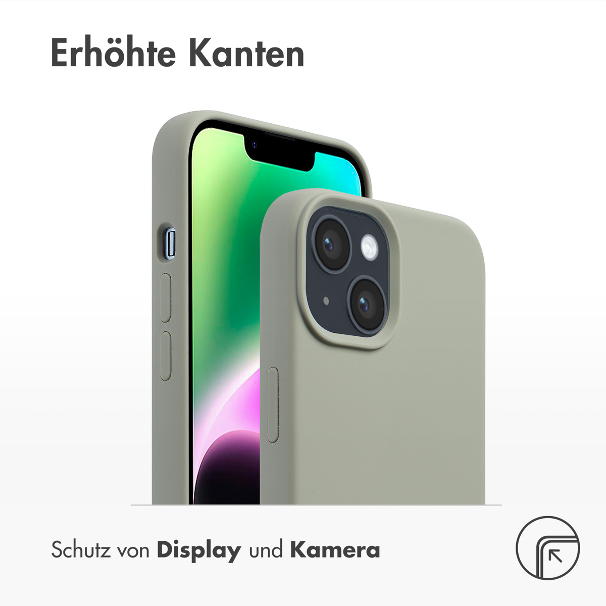 Accezz Liquid Silicone Backcover met MagSafe Apple iPhone 14 / 13 - Cooper Green - Afbeelding 8