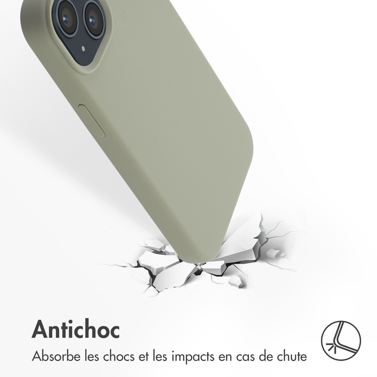 Accezz Liquid Silicone Backcover met MagSafe Apple iPhone 14 / 13 - Cooper Green - Afbeelding 6