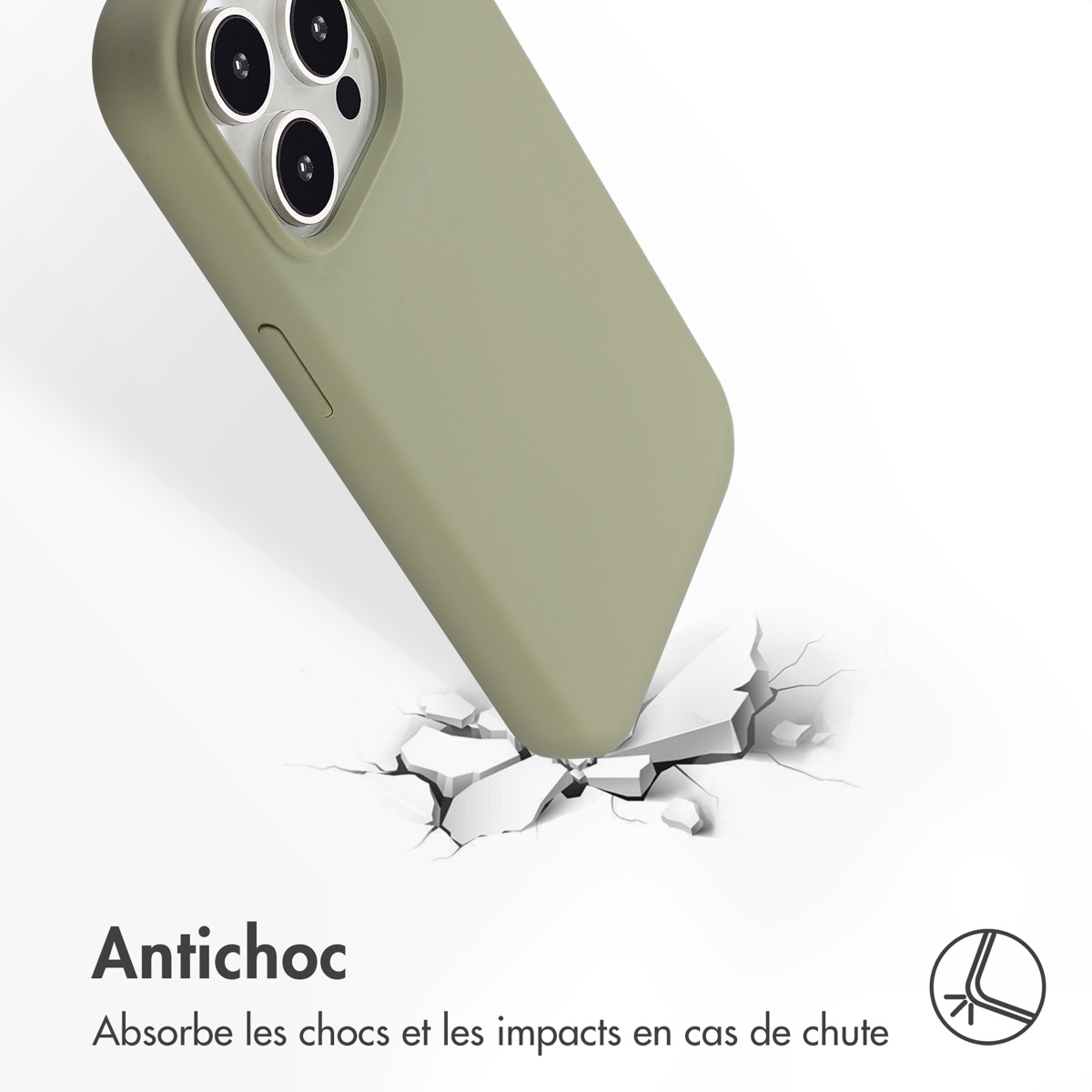 Accezz Liquid Silicone Backcover met MagSafe Apple iPhone 14 Pro - Cooper Green - Afbeelding 6