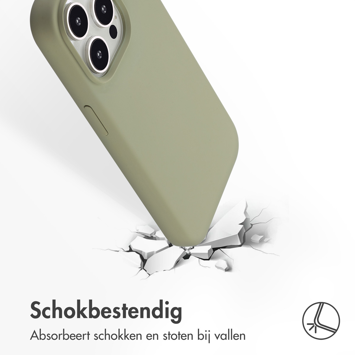 Accezz Liquid Silicone Backcover met MagSafe Apple iPhone 14 Pro - Cooper Green - Afbeelding 3