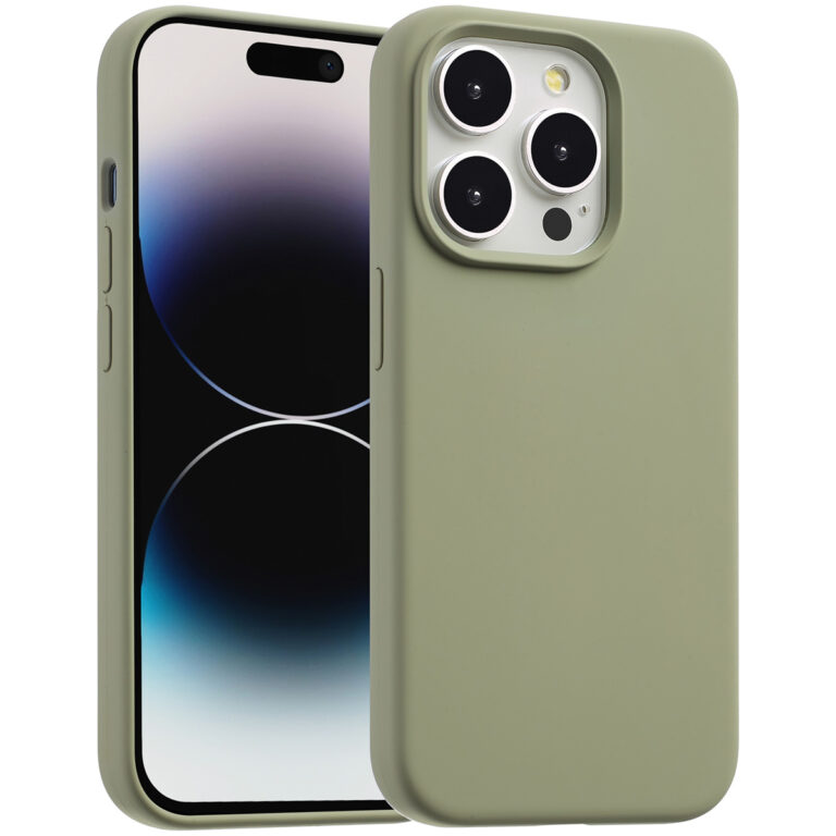 Accezz Liquid Silicone Backcover met MagSafe Apple iPhone 14 Pro - Cooper Green - Afbeelding 10