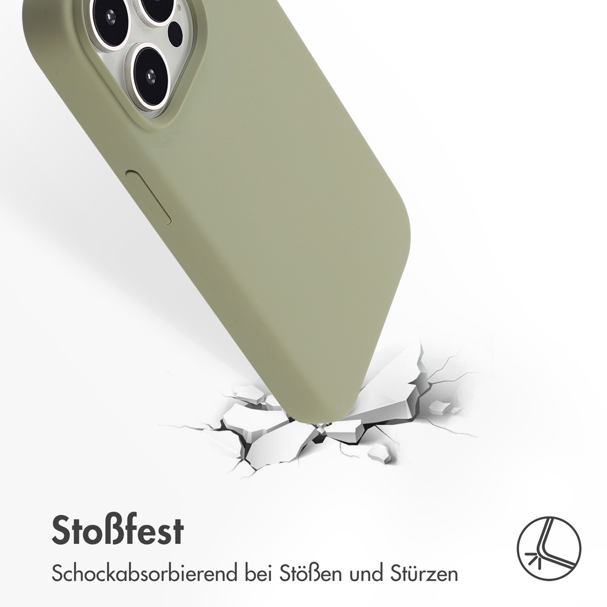 Accezz Liquid Silicone Backcover met MagSafe Apple iPhone 15 Pro - Cooper Green - Afbeelding 8