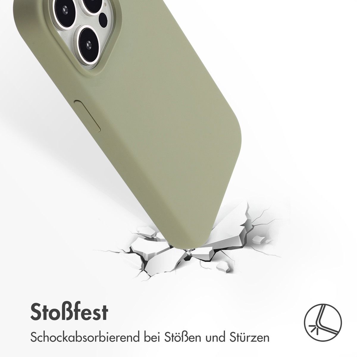 Accezz Liquid Silicone Backcover met MagSafe Apple iPhone 15 Pro Max - Cooper Green - Afbeelding 9