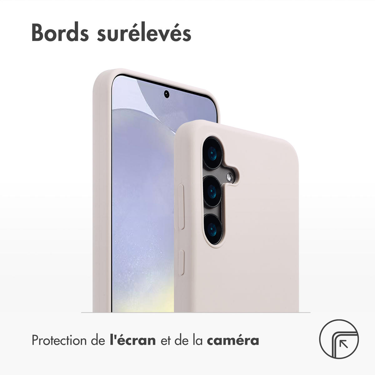 Accezz Liquid Silicone Backcover met MagSafe Samsung Galaxy S24 Plus - Stone - Afbeelding 6