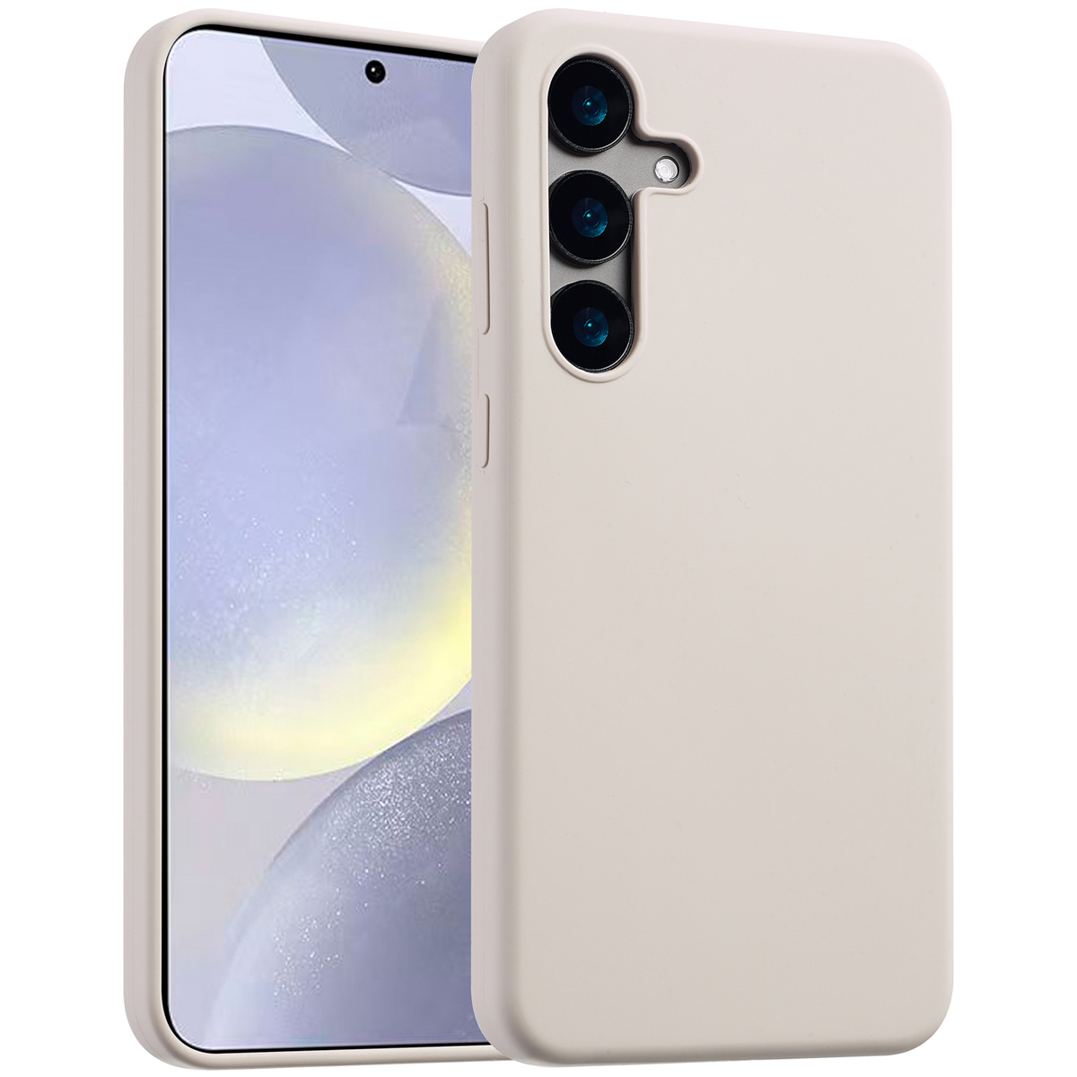 Accezz Liquid Silicone Backcover met MagSafe Samsung Galaxy S24 Plus – Stone