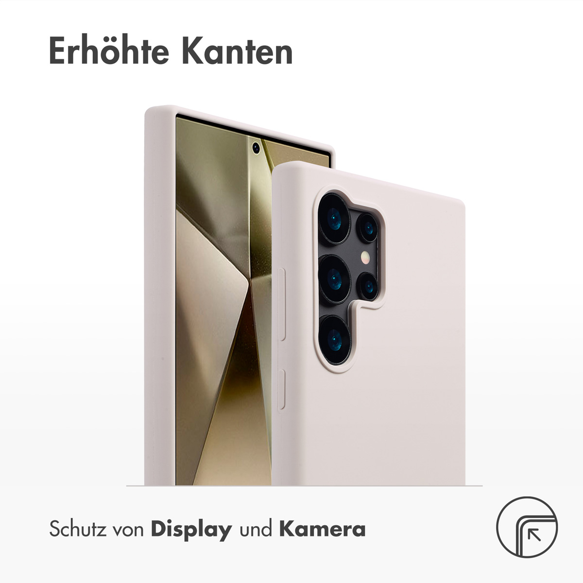 Accezz Liquid Silicone Backcover met MagSafe Samsung Galaxy S24 Ultra - Stone - Afbeelding 8