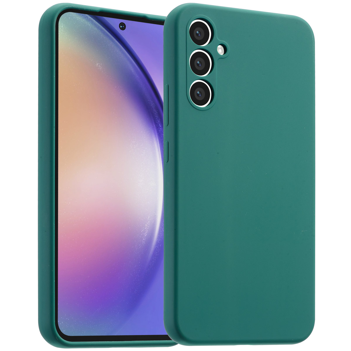 Accezz Liquid Silicone Backcover Samsung Galaxy A54 (5G) - Forest Green - Afbeelding 2
