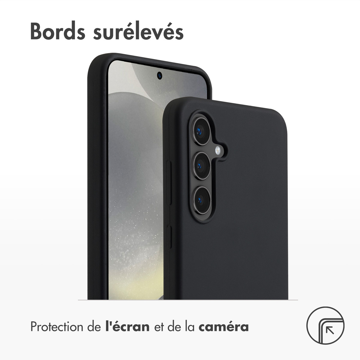 Accezz Liquid Silicone Backcover met MagSafe Samsung Galaxy S24 FE - Zwart - Afbeelding 5