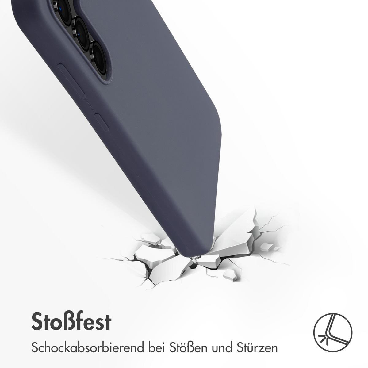 Accezz Liquid Silicone Backcover met MagSafe Samsung Galaxy S24 FE - Donkerblauw - Afbeelding 9