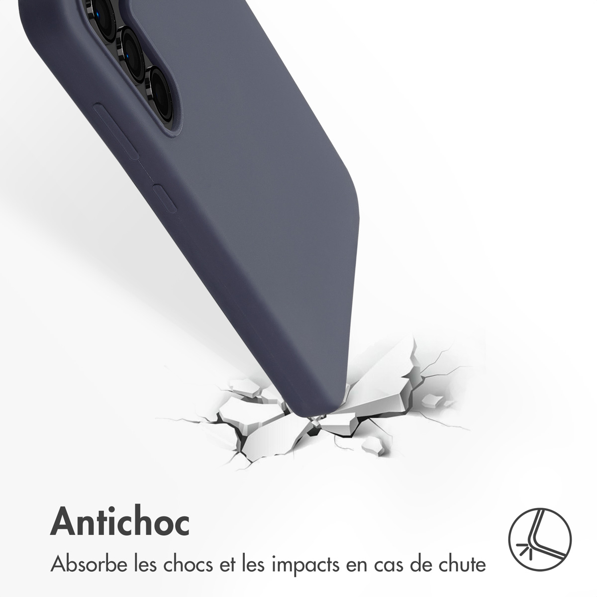 Accezz Liquid Silicone Backcover met MagSafe Samsung Galaxy S24 FE - Donkerblauw - Afbeelding 6