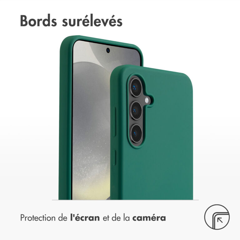 Accezz Liquid Silicone Backcover met MagSafe Samsung Galaxy S24 FE - Forest Green - Afbeelding 8