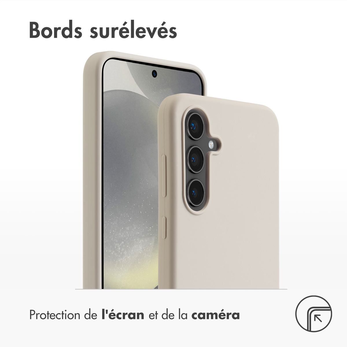 Accezz Liquid Silicone Backcover met MagSafe Samsung Galaxy S24 FE - Stone - Afbeelding 5