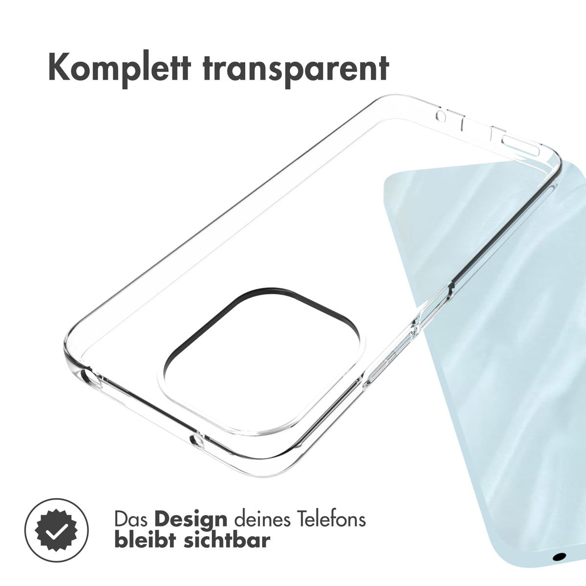 Accezz Clear Backcover Xiaomi Redmi 13 4G - Transparant - Afbeelding 4