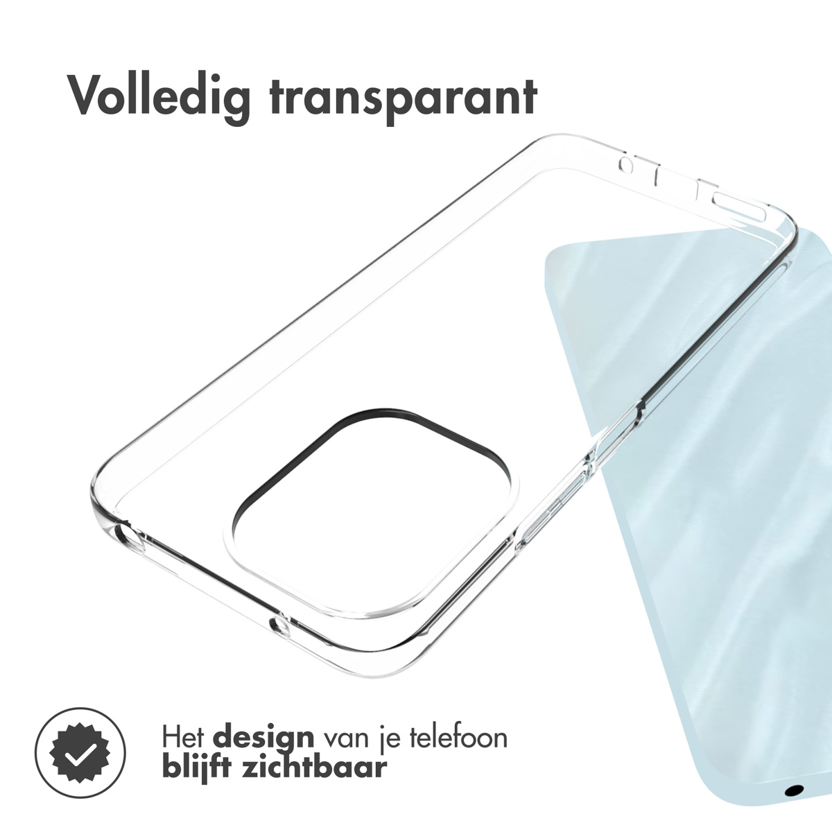 Accezz Clear Backcover Xiaomi Redmi 13 4G - Transparant - Afbeelding 6