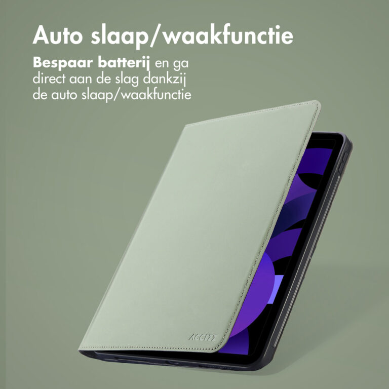 Accezz Classic Tablet Case Apple iPad Mini 7 (2024) / iPad Mini 6 (2021) - Groen - Afbeelding 8