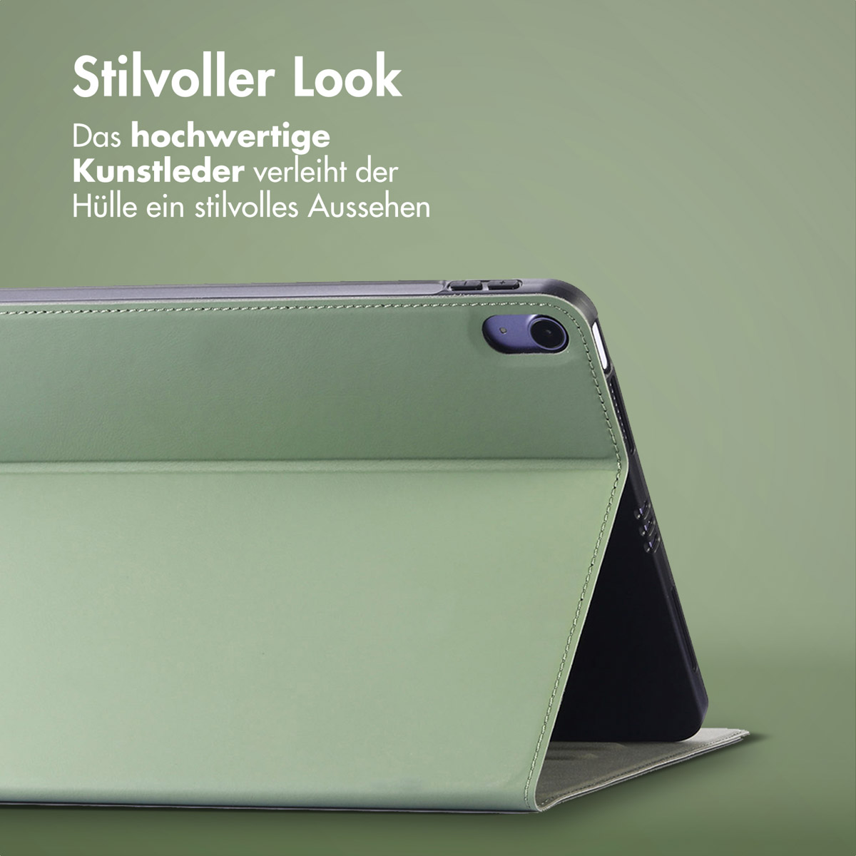 Accezz Classic Tablet Case Apple iPad Mini 7 (2024) / iPad Mini 6 (2021) - Groen - Afbeelding 4