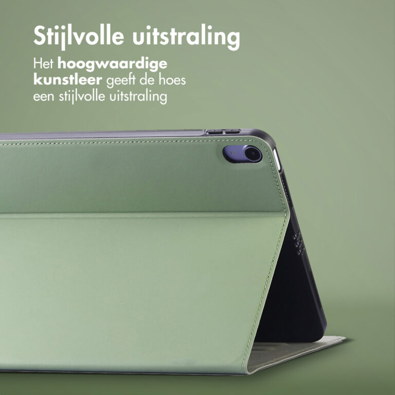 Accezz Classic Tablet Case Apple iPad Mini 7 (2024) / iPad Mini 6 (2021) - Groen - Afbeelding 7