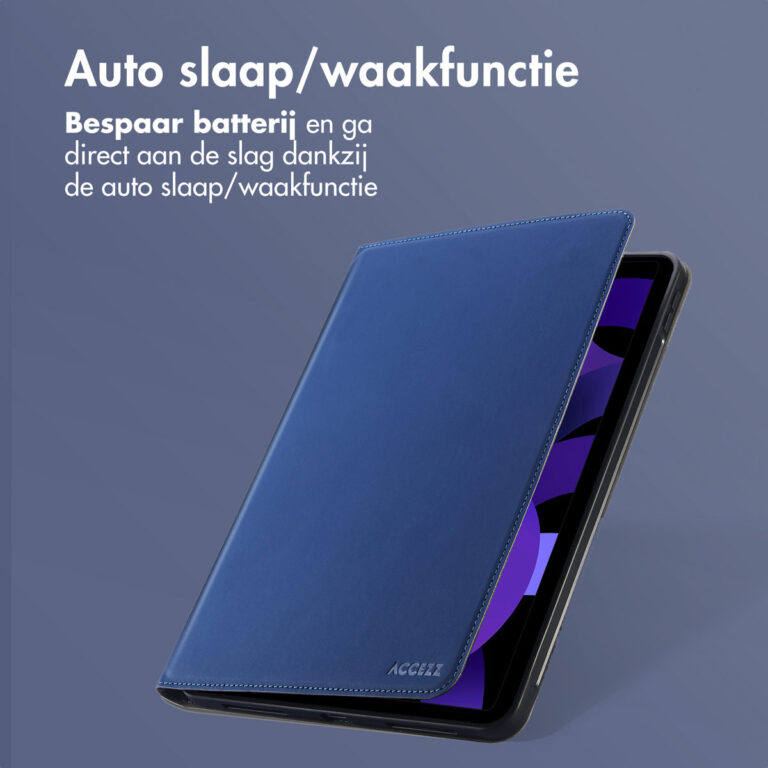 Accezz Classic Tablet Case Apple iPad Mini 7 (2024) / iPad Mini 6 (2021) - Donkerblauw - Afbeelding 10