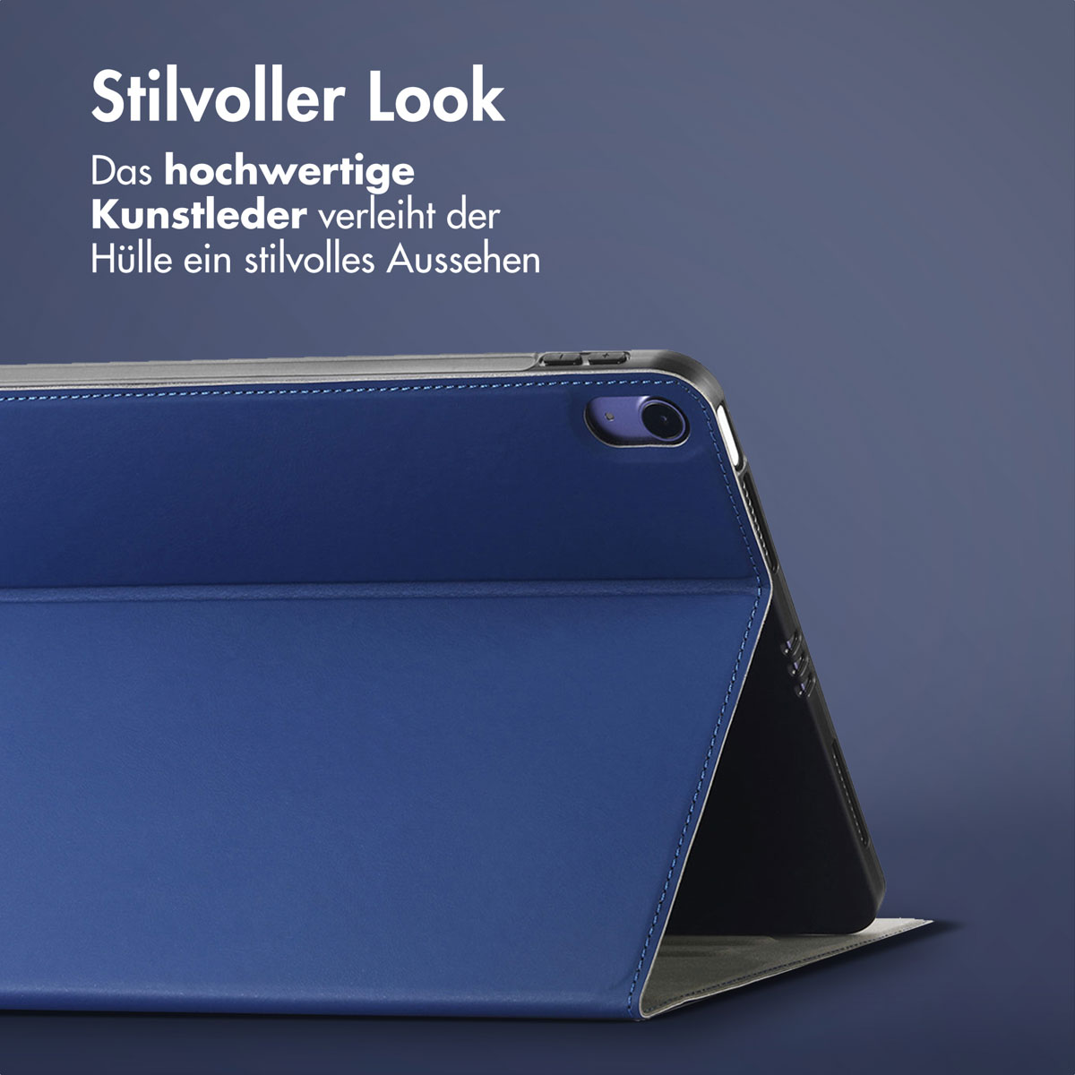 Accezz Classic Tablet Case Apple iPad Mini 7 (2024) / iPad Mini 6 (2021) - Donkerblauw - Afbeelding 5