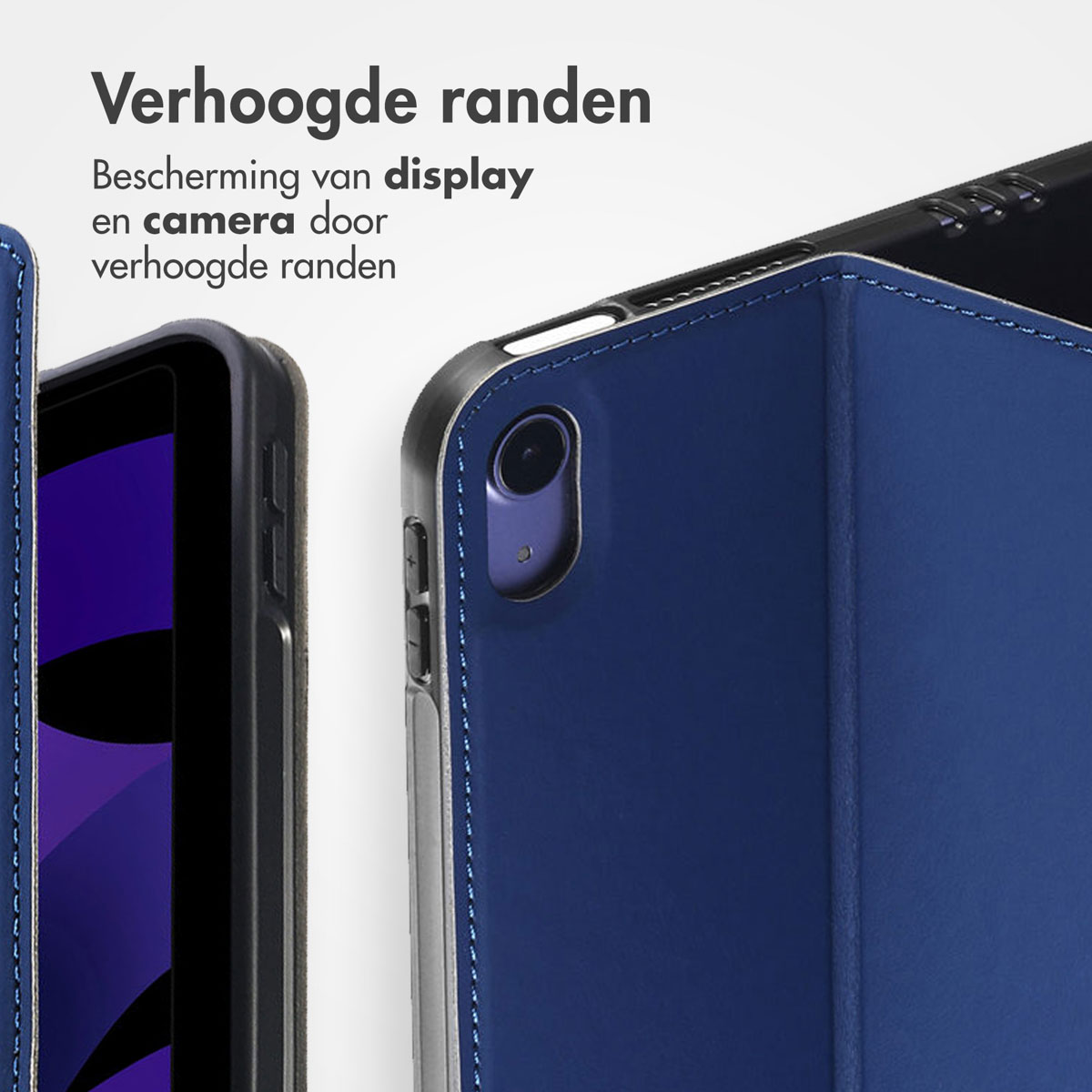 Accezz Classic Tablet Case Apple iPad Mini 7 (2024) / iPad Mini 6 (2021) - Donkerblauw - Afbeelding 10