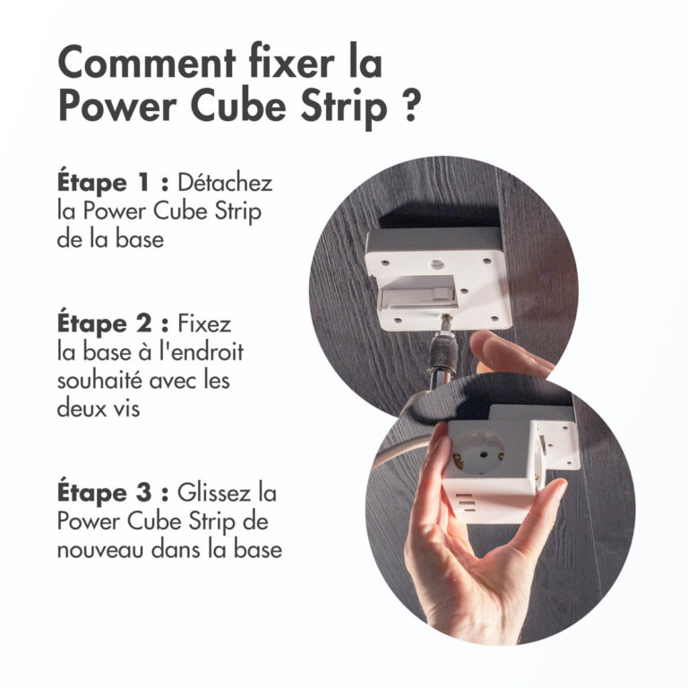 Accezz PowerCube Strip | 6-in-1 - 1x USB-C + 2x USB-A + 3x stopcontact - 4000 watt - Wit - Afbeelding 8