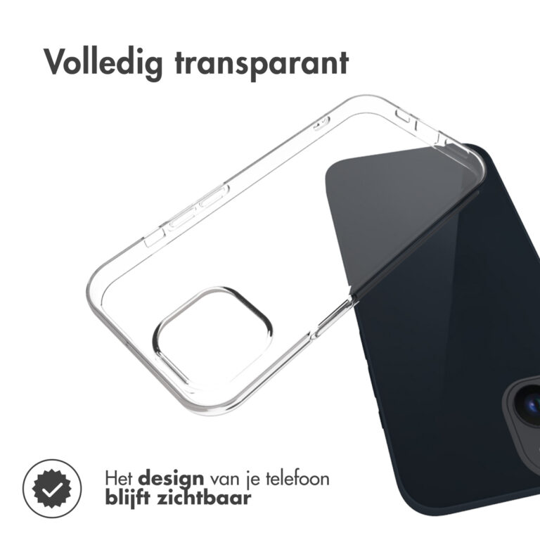 Accezz Clear Backcover Apple iPhone 15 - Transparant - Afbeelding 5