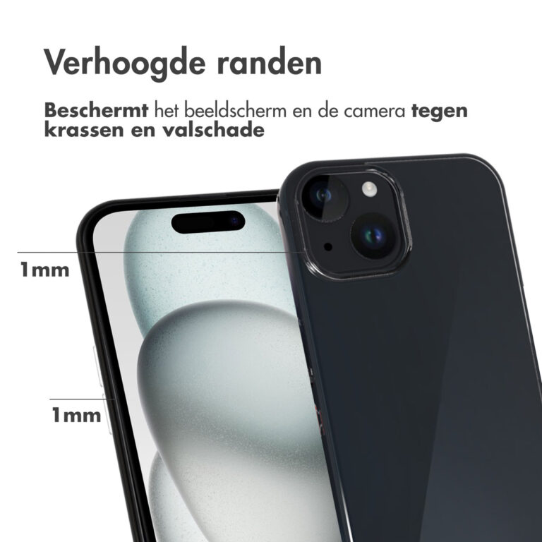 Accezz Clear Backcover Apple iPhone 15 - Transparant - Afbeelding 4