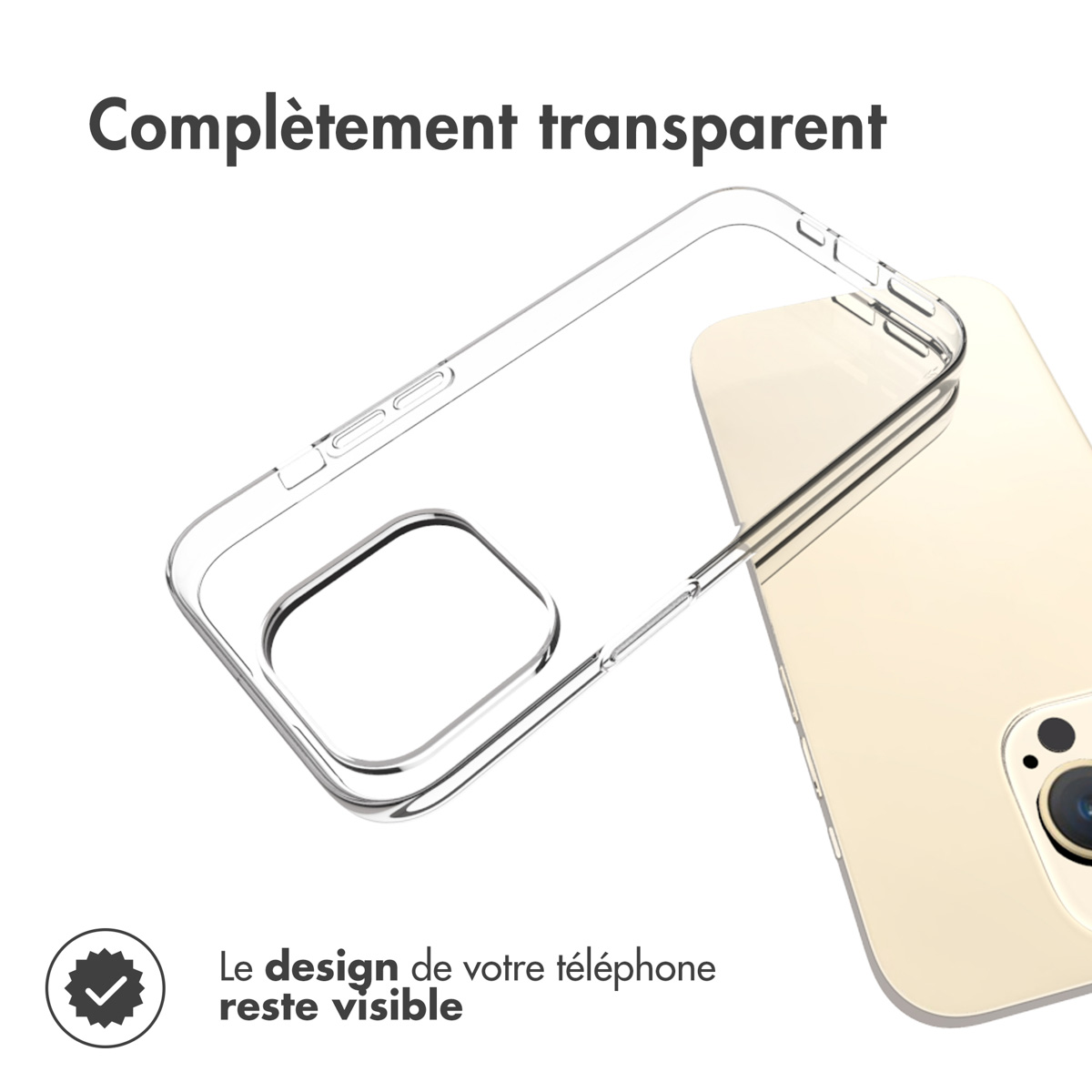 Accezz Clear Backcover Apple iPhone 15 Pro - Transparant - Afbeelding 8