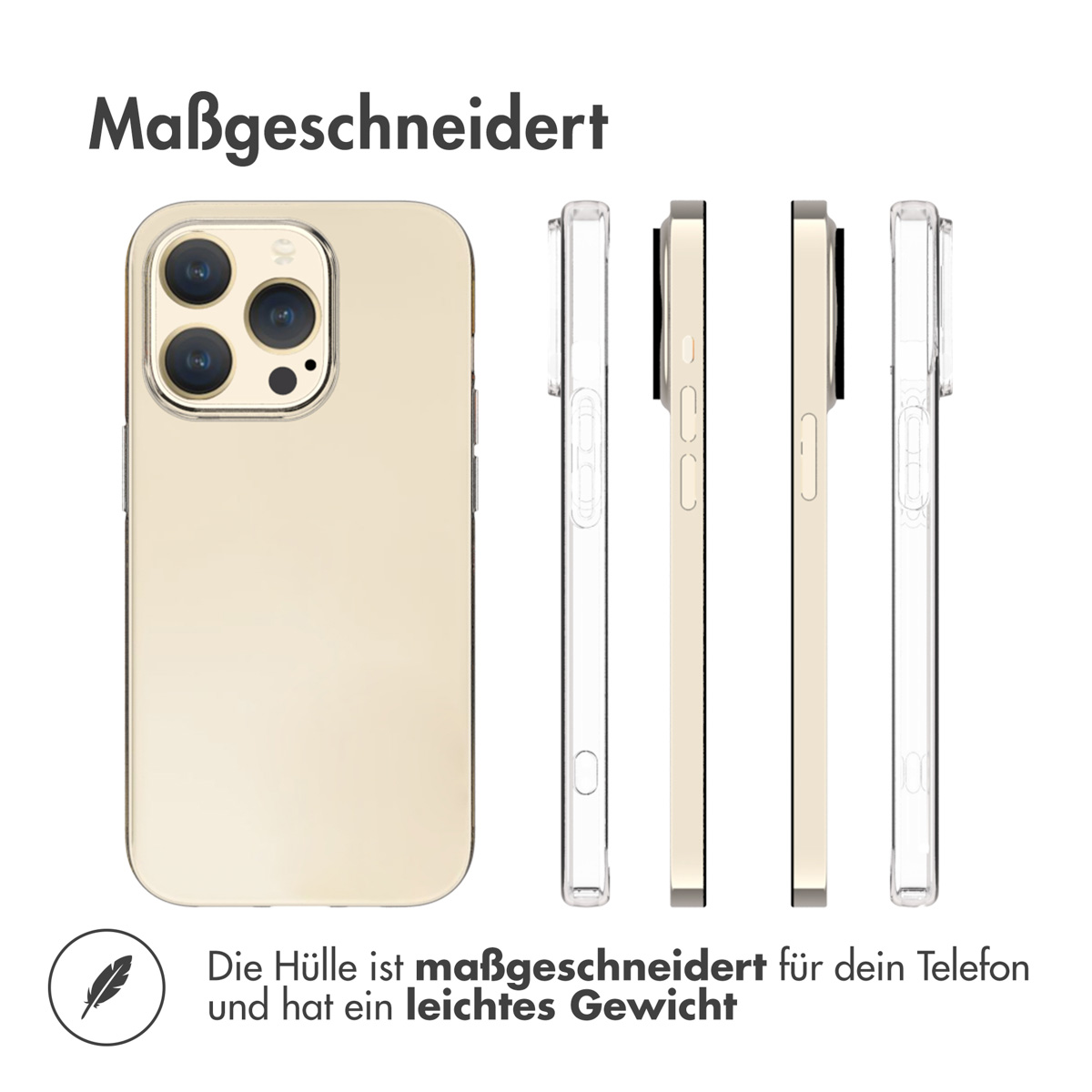 Accezz Clear Backcover Apple iPhone 15 Pro - Transparant - Afbeelding 10