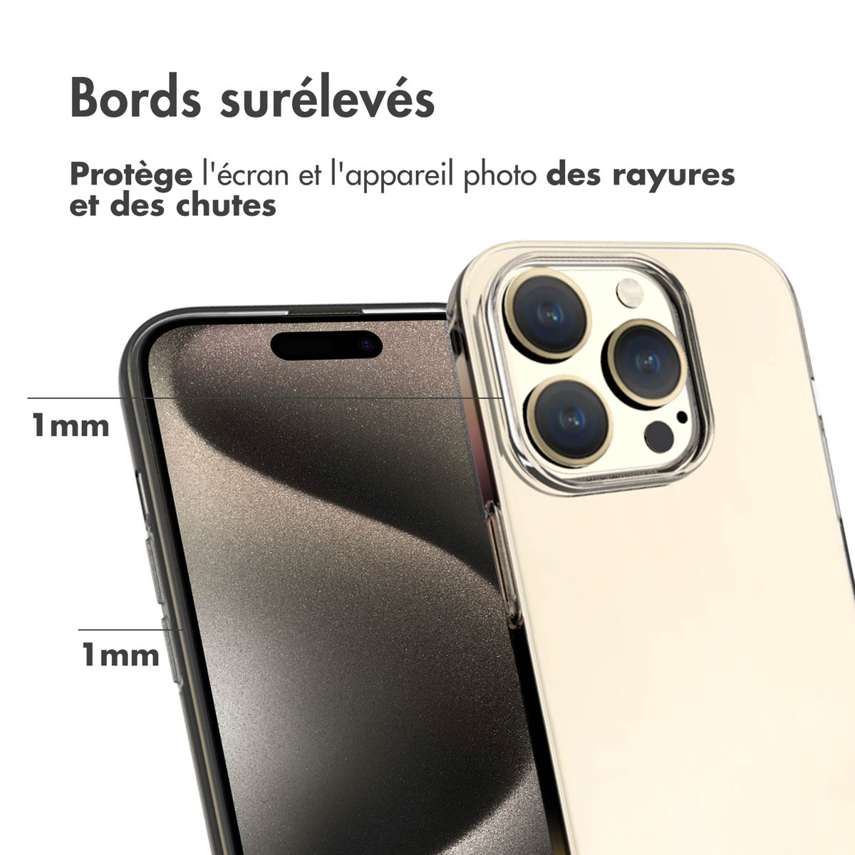 Accezz Clear Backcover Apple iPhone 15 Pro - Transparant - Afbeelding 6