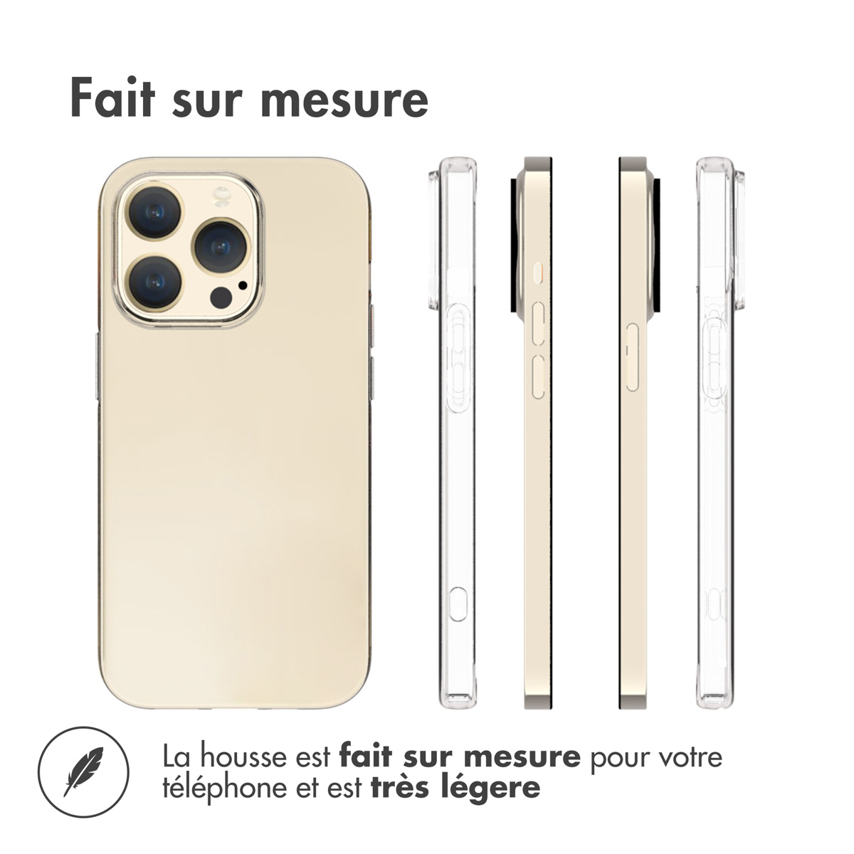 Accezz Clear Backcover Apple iPhone 15 Pro - Transparant - Afbeelding 7