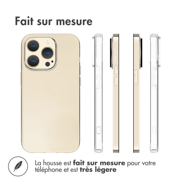 Accezz Clear Backcover Apple iPhone 15 Pro - Transparant - Afbeelding 8