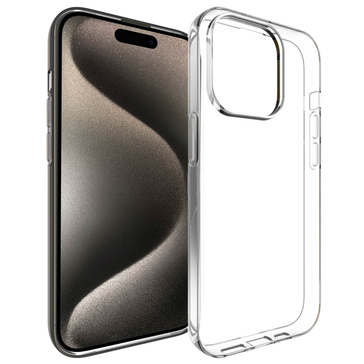 Accezz Clear Backcover Apple iPhone 15 Pro - Transparant