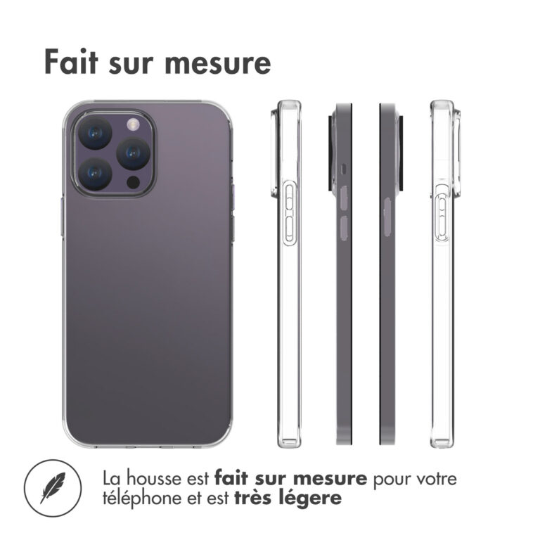 Accezz Clear Backcover Apple iPhone 15 Pro Max - Transparant - Afbeelding 7