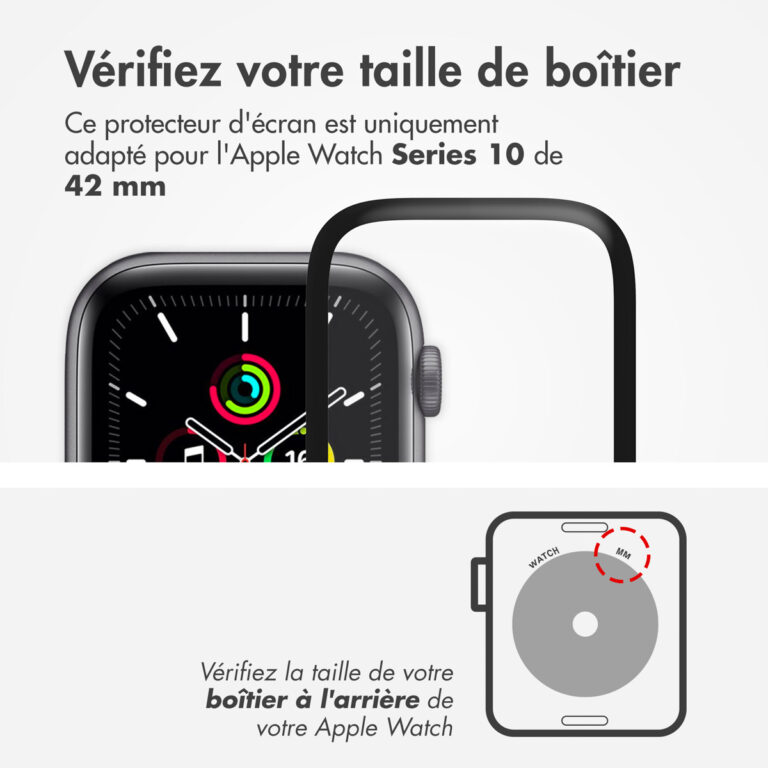 Accezz 2x Screenprotector met applicator Apple Watch Series 10 - 42 mm - Afbeelding 8