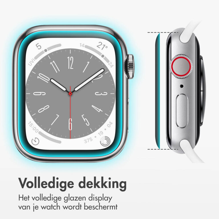 Accezz 2x Screenprotector met applicator Apple Watch Series 10 - 46 mm - Afbeelding 5