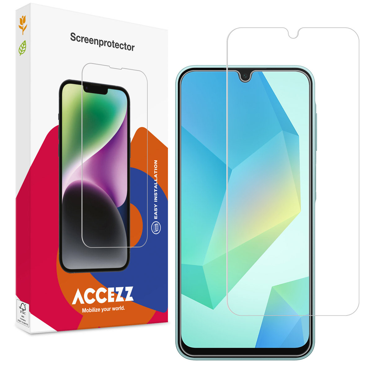 Accezz Gehard Glas Screenprotector Samsung Galaxy A16 / A17 / A26 - Afbeelding 2