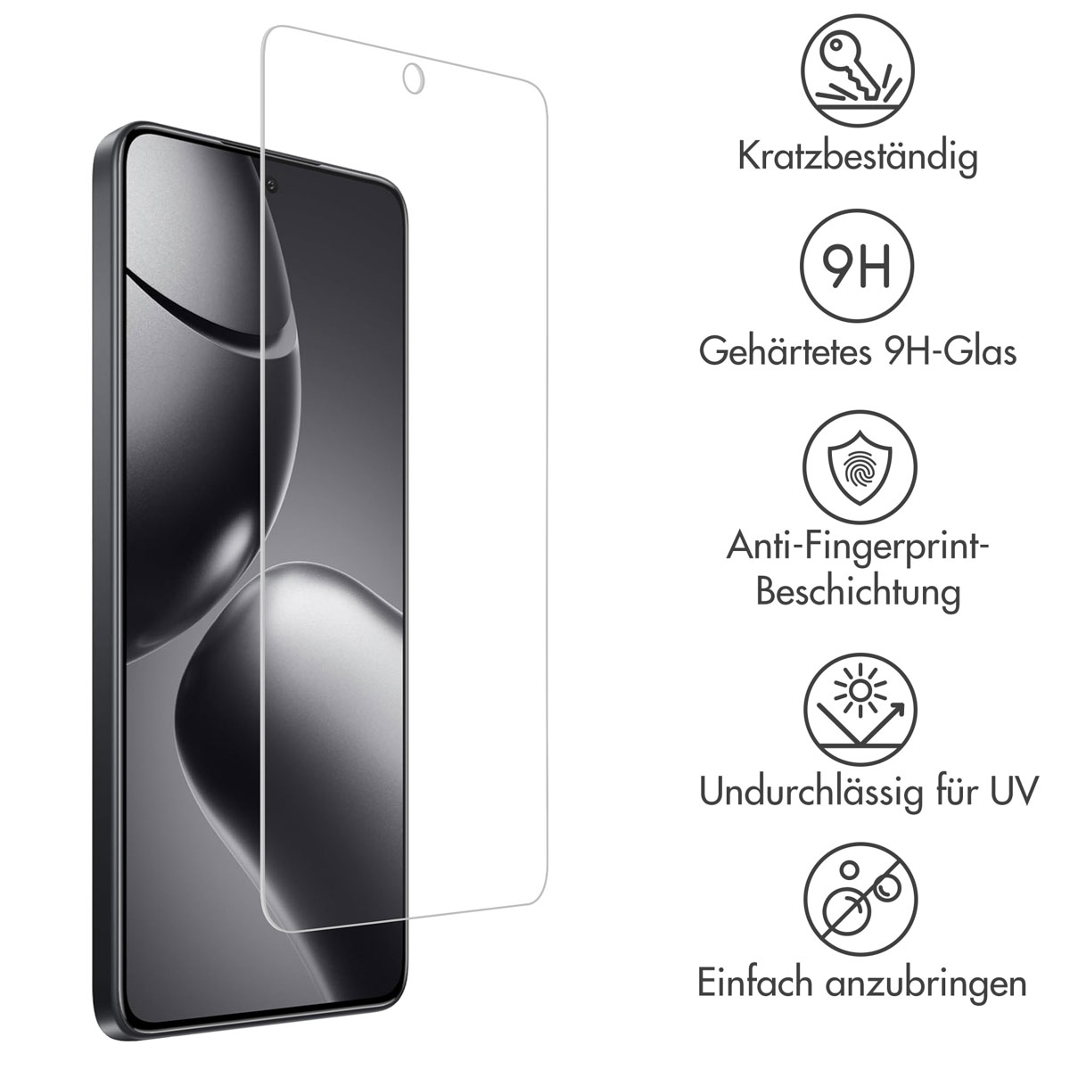 Accezz Gehard Glas Screenprotector Xiaomi 14T / 14T Pro - Afbeelding 6