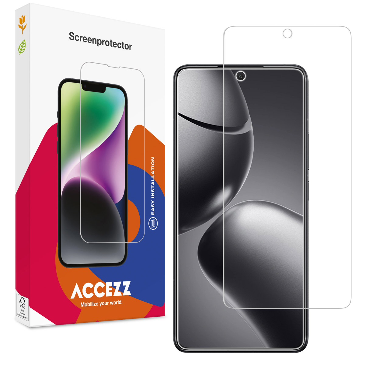 Accezz Gehard Glas Screenprotector Xiaomi 14T / 14T Pro - Afbeelding 2