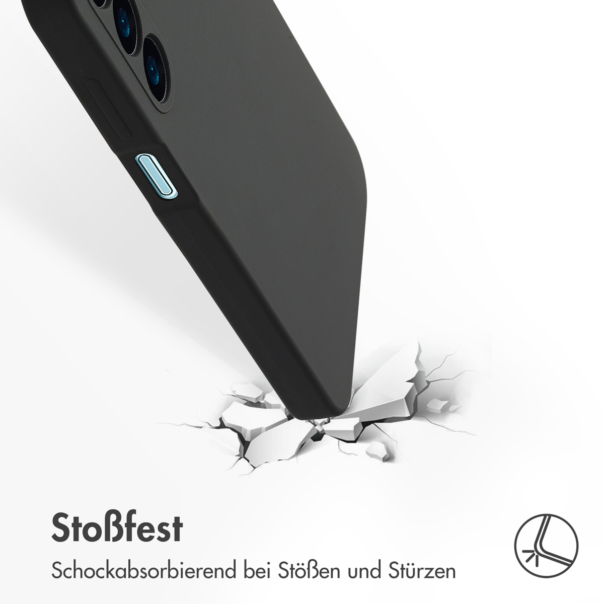 Accezz Liquid Silicone Backcover Samsung Galaxy A16 - Zwart - Afbeelding 10