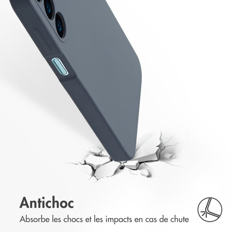 Accezz Liquid Silicone Backcover Samsung Galaxy A16 - Donkerblauw - Afbeelding 6